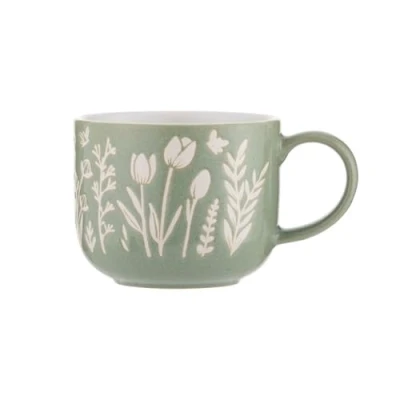 Image of Mason Cash In The Meadow Green Tulip Mug 400ml