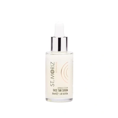 Image of St Moriz Advanced Miracle Glow Face Tan Serum Hydrating Self With Q10 &amp; Hyaluronic Acid Natural Buildable Radiant Gradual Fake Vegan Cruelty Free 30ml