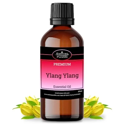 Image of Ylang Essential Oil Diffuser 50ml 100% Pure &amp; Natural Therapeutic Grade for Skin Hair Growth Aromatherapy Diffuser, Humidifier, Sleep