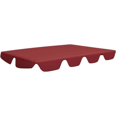 Image of vidaXL Replacement Canopy for Garden Swing Wine Red 150/130x105/70 cm