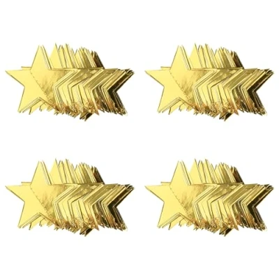 Image of Rumyve 52 Feet Star Garland,Twinkle Little Garland,Sparkling Bunting Banner,Reflective Paper Garland, for Christmas Birthday Wedding