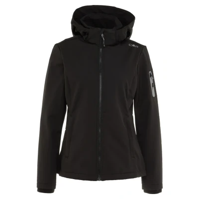 Image of CMP Woman Jacket Zip Hood, Black, XXXXL