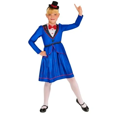 Image of Rubies Official Magical Nanny Costume, Childrens Fancy Dress, Size Age 9 10