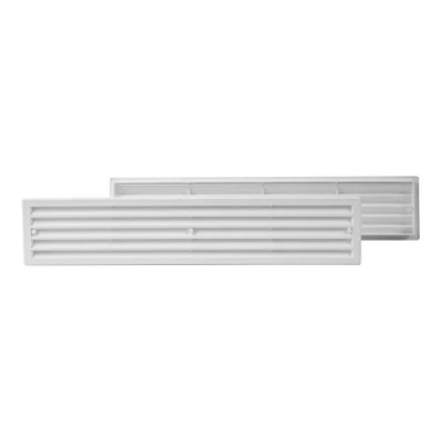 Image of Door Air Vent Grille 450 x 92mm / 17.7 3.6inch white, Two Sided Ventilation Cover, plastic