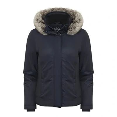 Image of LeMieux Waterproof Womens Short Coat Navy Blue 10