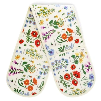 Image of Double Oven Glove Wild Flowers
