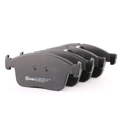 Image of 31423314, 31445985, 31445986, 314459860, 32373191 Brake pad set BREMBO P 86 026 prepared for wear indicator with piston clip without accessories