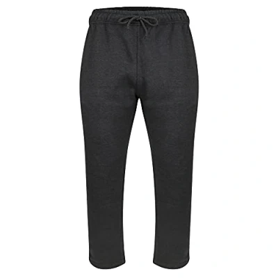 Image of Forge Men&#039;s Regular Fit Joggers Drawstring Sweat Trackpant Gym Sports Casual Plain Bottomwear for Men, Charcoal, Size M