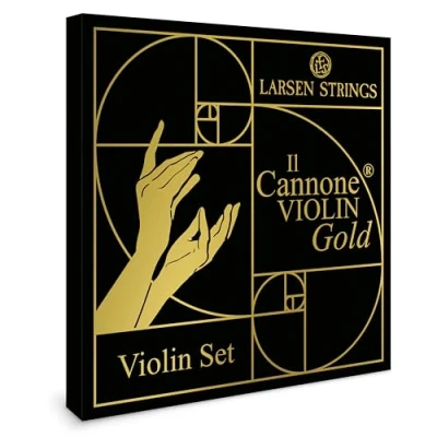 Image of Larsen Violin Strings Il CANNONE Gold Set Soloist