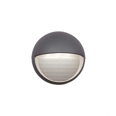 Image of Ansell Kappa 3000K LED Wall Light Silver Grey