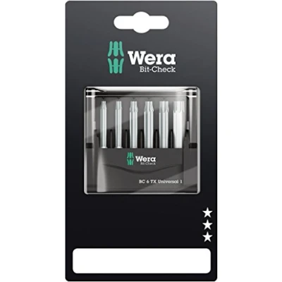 Image of Wera 05073637001 Mini Check SB Set Torsion Extra Tough 50 mm Direct Drive Torx TX10 40, 6pc