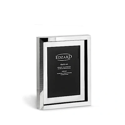 Image of Edzard Photo Frame Caserta, 4x6 inch (10x15 cm), Silver Plated Picture Frame, Tarnish Protected