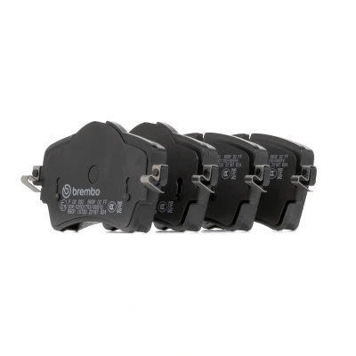 Image of 34106863293, 34106885503, 6863293, 6885503 brake pad set BREMBO P 06 092 prepared for wear indicator with caliper screws without accessories