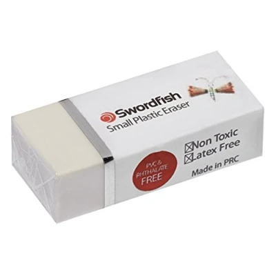 Image of Swordfish&quot;Small Plastic&quot; Erasers (Pack of 3)