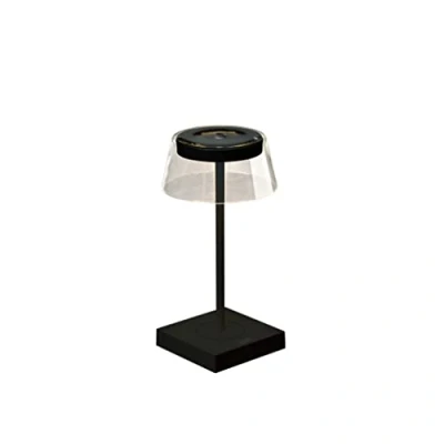 Image of Scilla Outdoor Effect Table Lamp USB 2700K, 3000K Dimmable Black, IP54
