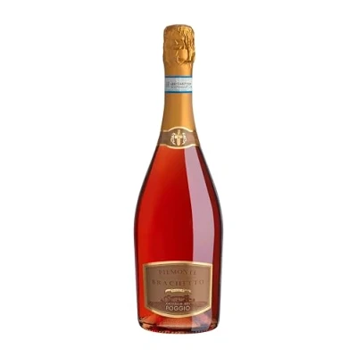 Image of Castello Del Poggio Brachetto Piemonte DOC Italian Sparkling Dessert Red Wine from Asti, Italy Made 100% Grapes 75cl / 750ml, 7.0% ABV