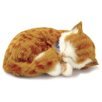 Image of Perfect Petzzz Orange Tabby Cat The Original Breathing Pet New Huggable Soft Version