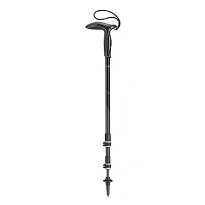 Image of LEKI Legend Black Carbon Adjustable Lightweight Walking Pole (Single) for Trekking &amp; Hiking Anthracite Copper 90 120 cm