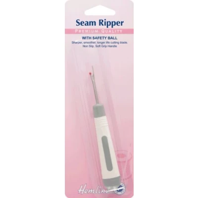Image of Hemline H262.ST Small Soft Grip Seam Ripper With Safety Ball