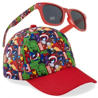 Image of Marvel Baseball Cap for Boys Breathable Hat Summer Accessories One Size Adjustable Strap Spiderman Avengers Gifts (Red/Multi)