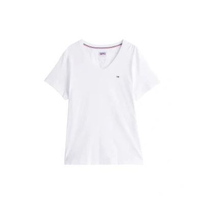 Image of Tommy Jeans Basic Tshirt, Men&#039;s, Size: XXL, Classic white
