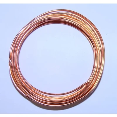 Image of celloexpress Aluminium Craft Wire 2mm x 5m (Diameter Length) LIGHT COPPER