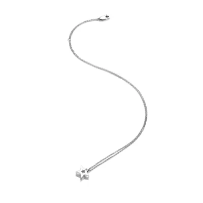Image of Hot Diamonds Sterling Silver Amulets Star Pendant with Extendable Chain