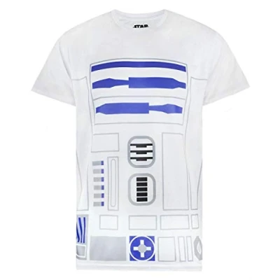 Image of Star Wars R2D2 Costume Mens T Shirt White