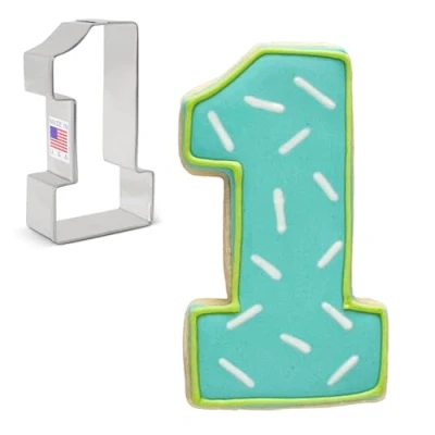 Image of Number One / #1 Premium Cookie Cutter 8.3 cm, Made in USA by Ann Clark