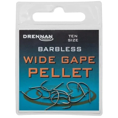 Image of Drennan Barbless Wide Gape Pellet Hooks: 14