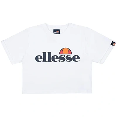Image of Ellesse Nicky Print Tshirt for kids, Size: 10 11y, White