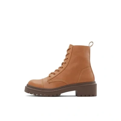 Image of ALDO Women&#039;s Goer Combat Boot, Cognac, 5.5 UK