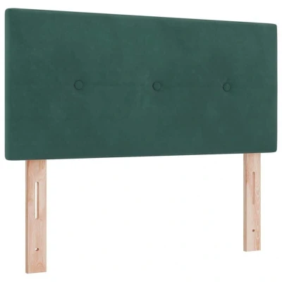 Image of vidaXL Headboard Button Tufted Dark Green 80 cm Velvet