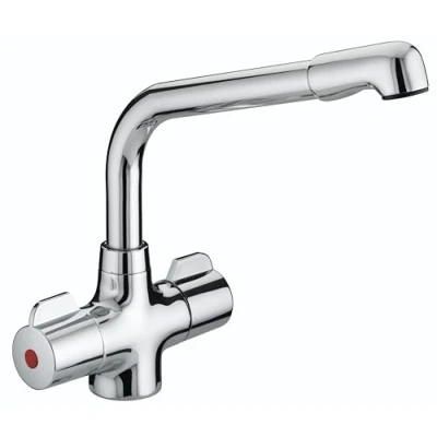 Image of Bristan MH SNK EF C Manhattan Easyfit Kitchen Sink Mixer Tap with Swivel Spout, Chrome