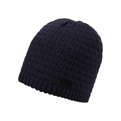 Image of Ziener Women&#039;s Issy Knitted Beanie, womens, Warm Beanie Hat, 202134, Dark Navy, Usex