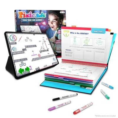 Image of Abacus Brands Pixicade! Turn Drawings Into Playable Video Games! Doodle &amp; Draw, Snap Play Share Instant Mobile Game Maker and Creation Studio! [New 2024 Version]