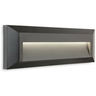 Image of Firstlight Shine LED Brick Downlight Wall and Step Light 1.8W Cool White Graphite