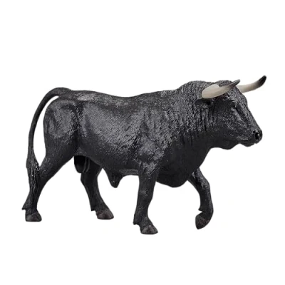 Image of MOJO Spanish Bull Farm Animal Model Toy Figure