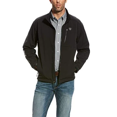 Image of ARIAT Men&#039;s Logo 2.0 Softshell Jacket, Black, XX Large