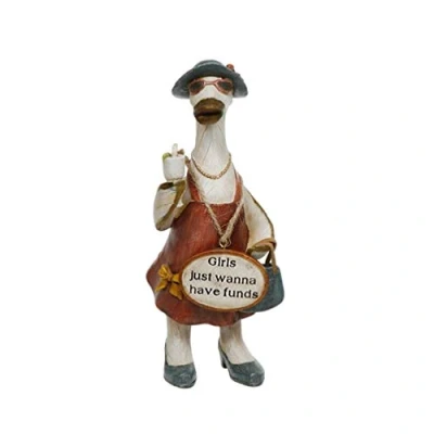 Image of Davids Ducks Glam Girls Shabby Chic Duck Ornament (Girls Just Wanna)