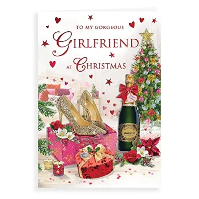 Image of Regal Publishing Traditional Christmas Card Girlfriend 9 x 6 inches