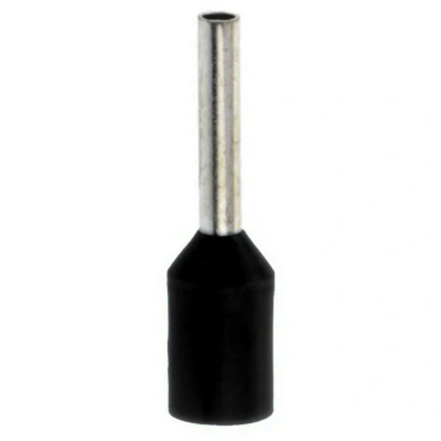 Image of HellermannTyton Bootlace Ferrule, Insulated Terminal, Black French Coding 1.5mm x 8F, Pack of 500