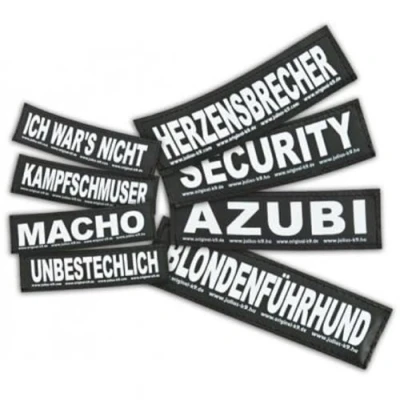 Image of Interchangeable Patches, 1 pair, KNUTSCHKUGEL, Size: Large, Black