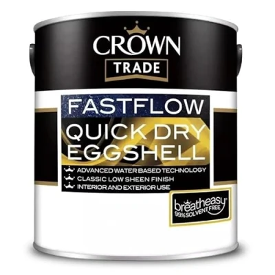 Image of Crown Trade Fastflow Quick Dry Eggshell White 1 L