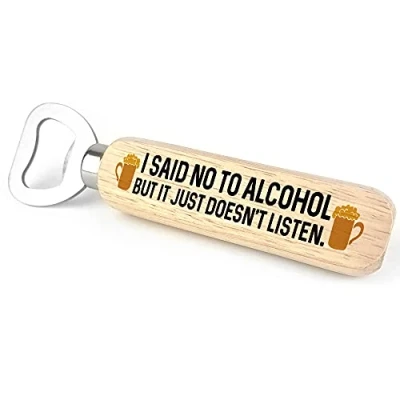 Image of Funny Bottle Opener Alcohol Gift Dad Uncle Brother Birthday for Him Beer