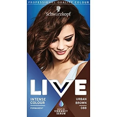 Image of Schwarzkopf Live Intense Hair Colour Urban Brown 88