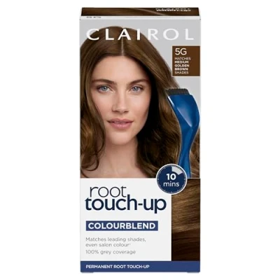 Image of Clairol Root Touch Up Permanent Hair Dye, 5G Medium Golden Brown
