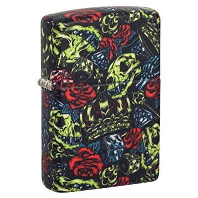 Image of Zippo Lighter, Brass, Reg Glow in Dark Matte, One Size
