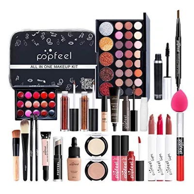 Image of Makeup For Teens Professional Set Sets Women Cosmetic Starter Kit With Storage Bag Portable Travel