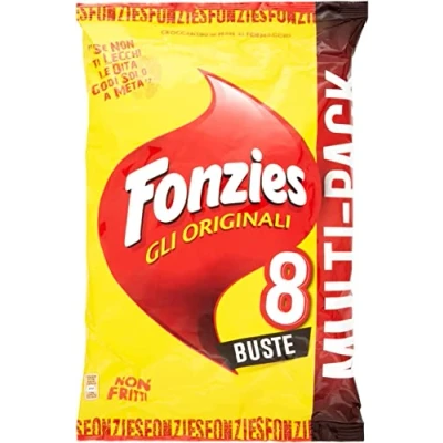 Image of 24x Fonzies Cheese Flavour Corn Snacks. 3x8 (23g) packs